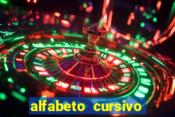 alfabeto cursivo para treinar caligrafia